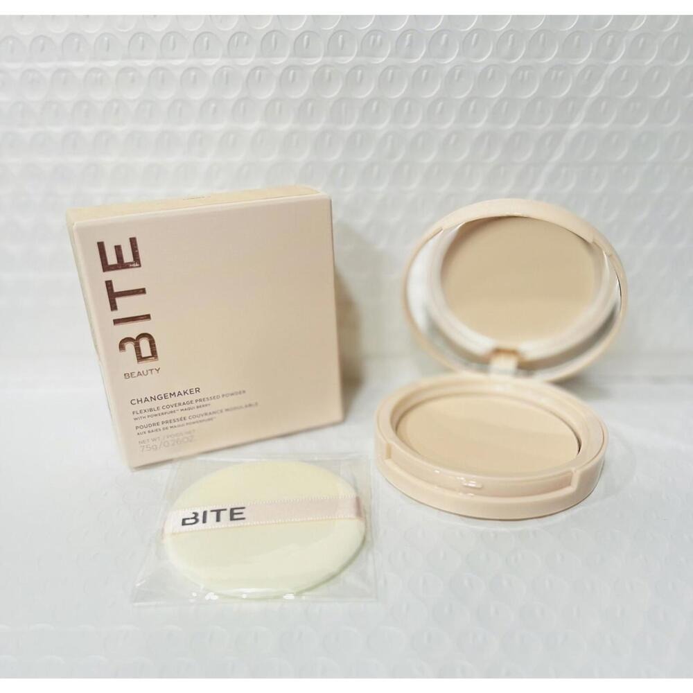 Bite Beauty Changemaker Flexible Coverage Pressed Powder — Light 2 New In Box